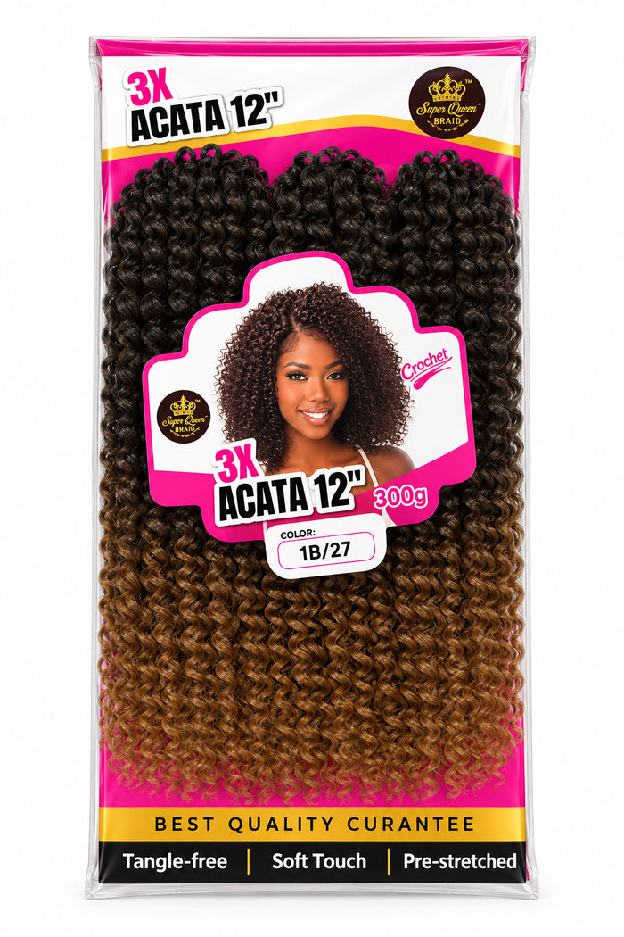Acata 3X 12”Crochet Braide