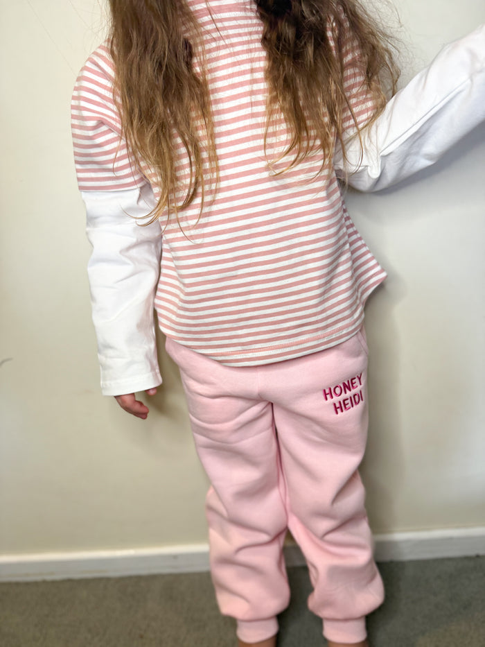 ๐ blush stripe long sleeve tee