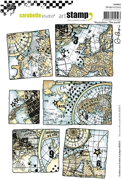 Carabelle Cling Stamp - Illustrations: The World