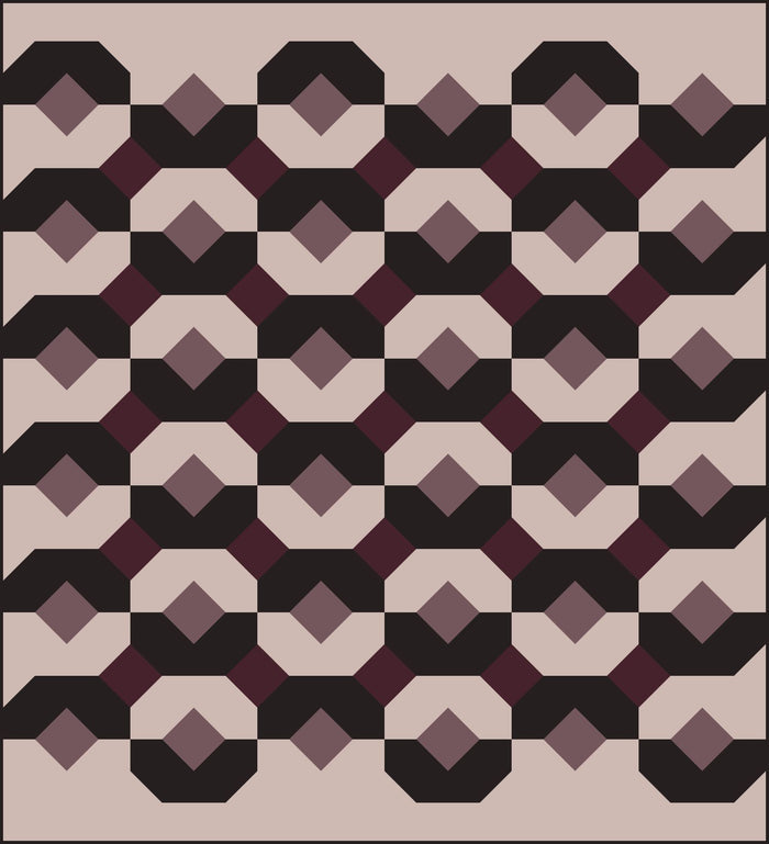Glitter and Glow by Suzy Quilts | Muted Monochromatic Solids | Velvet Haze