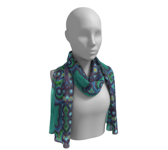 Green Reflection Scarf - Yelena Noah Designs