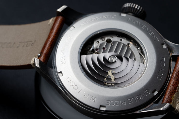 gun silver / dark silver Custom Rotor for 8 series Miyota movement
