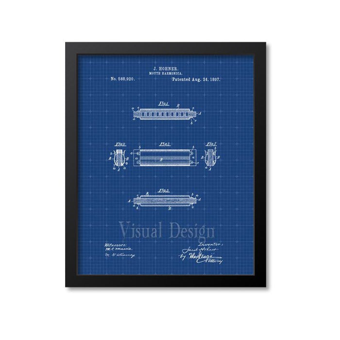 Harmonica Patent Print