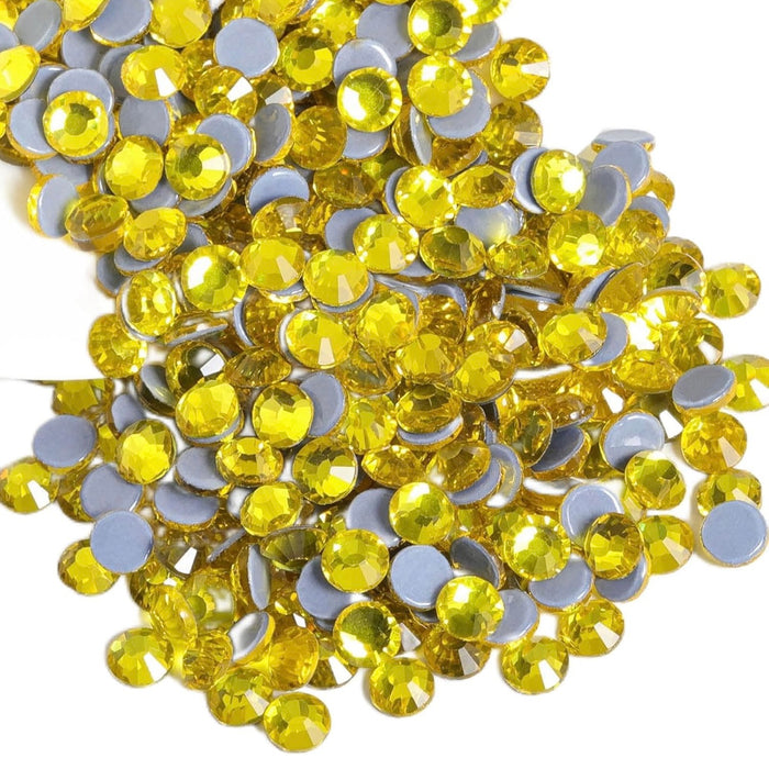 Hotfix Yellow Lemon Rhinestone SS10 (2.8mm) for T-Shirts, Hoodies, Jackets, Apparel, DIY & more