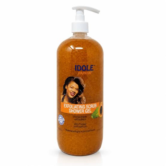 Idole Papaya Exfoliating Scrub Shower Gel (1000ml)