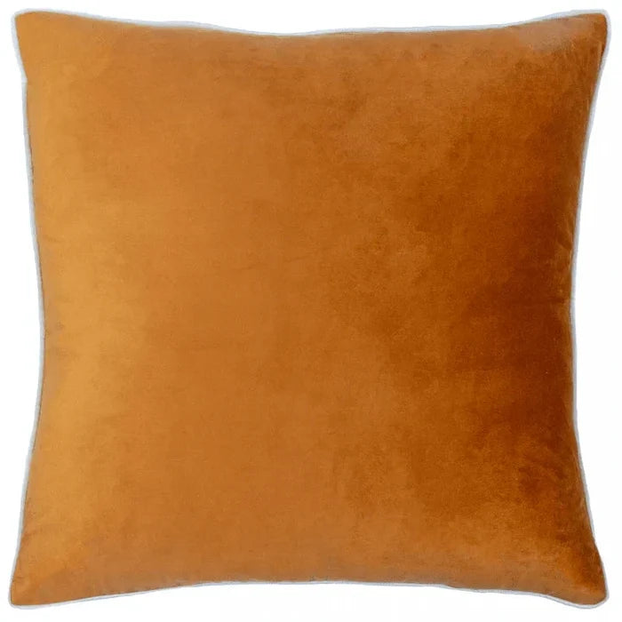 Juniper Rust & Ecru Velvet Cushion Cover - 55 x 55cm Textiles