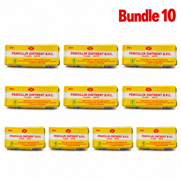 Penicillin Ointment B.P.C., topical antibiotic ointment formulated for external skin application, packaged for convenient use in targeted topical care.