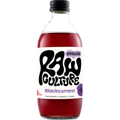 Raw Culture - Kombucha med solbær - Økologisk - 330 ml.