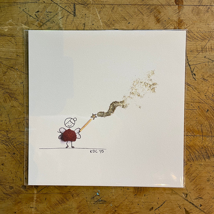 Rawmona the Sparkle Fairy 8x8 Print