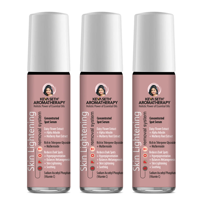 Skin Lightening Spot Serum, Daisy Flower + Alpha Arbutin + Mulberry Root, Dark Spots & Brightening, Hyperpigmentation, with Sodium Ascorbyl Phosphate - Keya Seth Aromatherapy