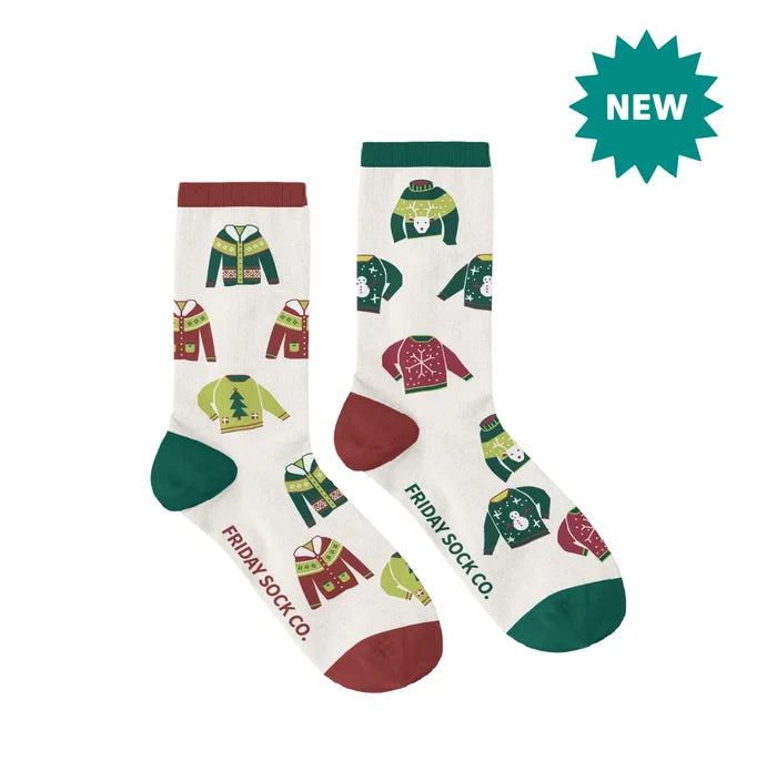 Ugly Christmas Sweaters on Socks