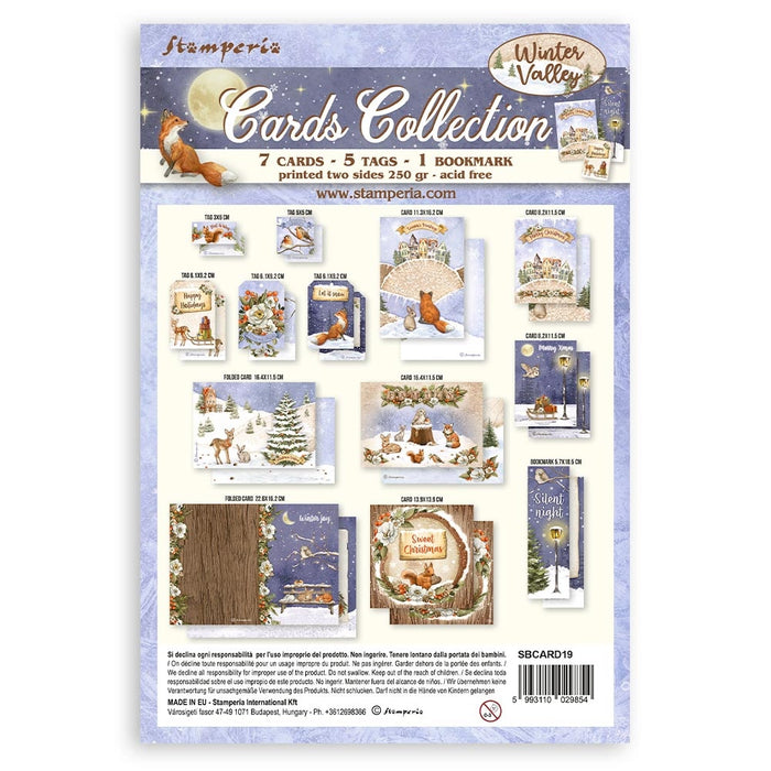 Stamperia Cards Collection - Winter Valley