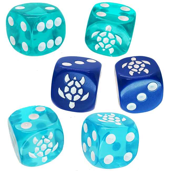 Turtle d6 Dice Set