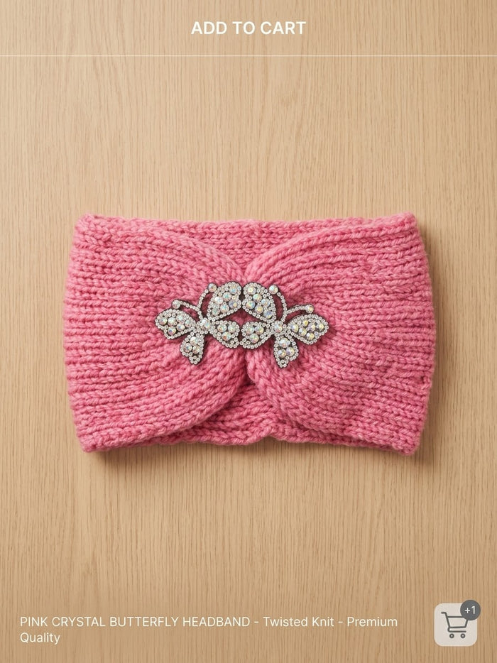 Women's Chunky Knit Rhinestone & Charm Ear Warmer Headbands