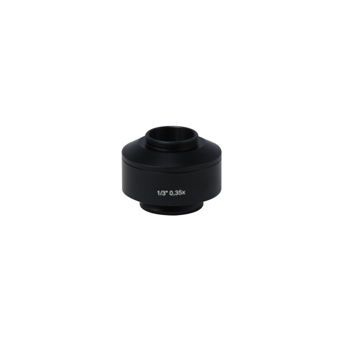 Zeiss Compatible 0.35X Microscope Camera Coupler C-Mount Adapter 30mm, SKU CP29531201, three quarter front view