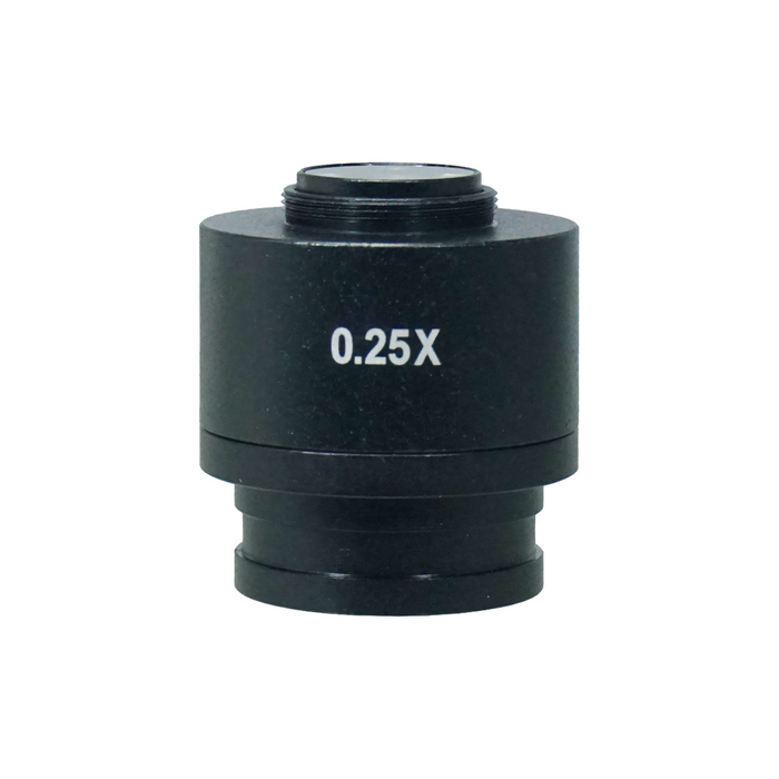 0.25X Adjustable Microscope Camera Coupler C-Mount Adapter 36mm, SKU BM03014111, three quarter front view