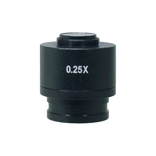 0.25X Adjustable Microscope Camera Coupler C-Mount Adapter 36mm, SKU BM03014111, three quarter front view