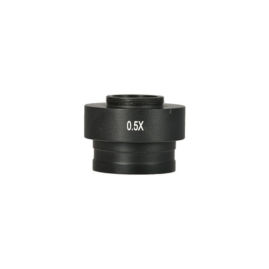 0.5X Adjustable Microscope Camera Coupler C-Mount Adapter 36mm, SKU BM03014142, three quarter front view