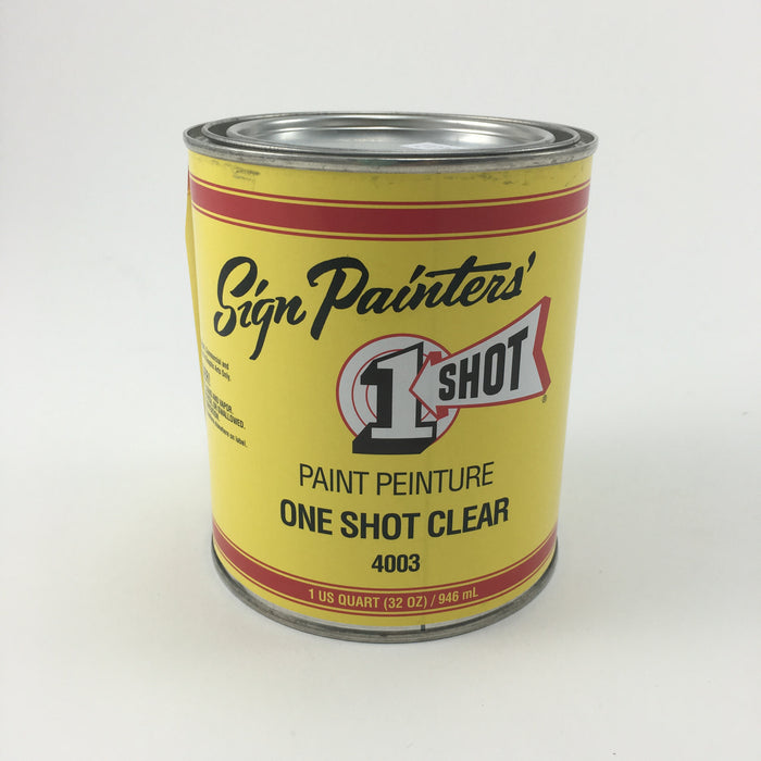 1 Shot Lettering Enamel Clear Coat - 32 oz - by 1 Shot - K. A. Artist Shop