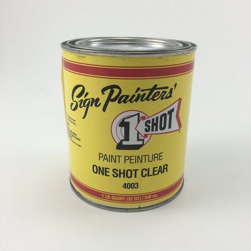 1 Shot Lettering Enamel Clear Coat - 32 oz - by 1 Shot - K. A. Artist Shop