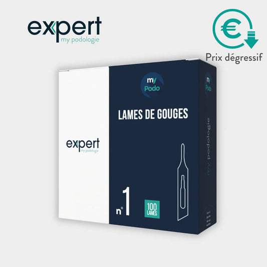 100 Sterile gouge blades - Expert by My Podologie Expert
