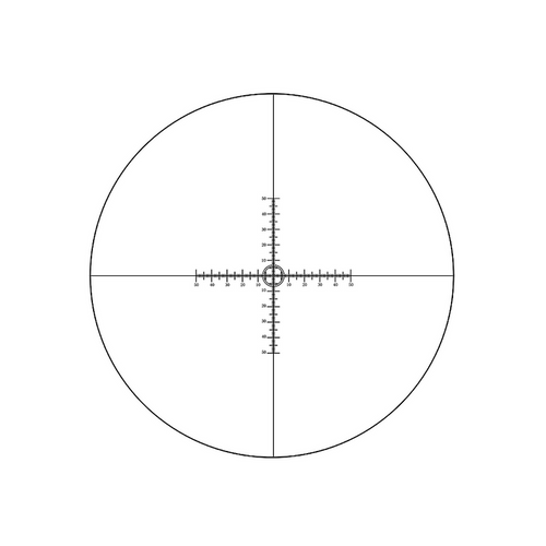 10mm/100 Div  Crosshair Scale Reticle ( Dia. 24mm), SKU RT20104164, three quarter front view