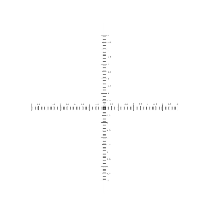 10mm/200 Div Crosshair Scale Reticle ( Dia. 24mm) RT20104166