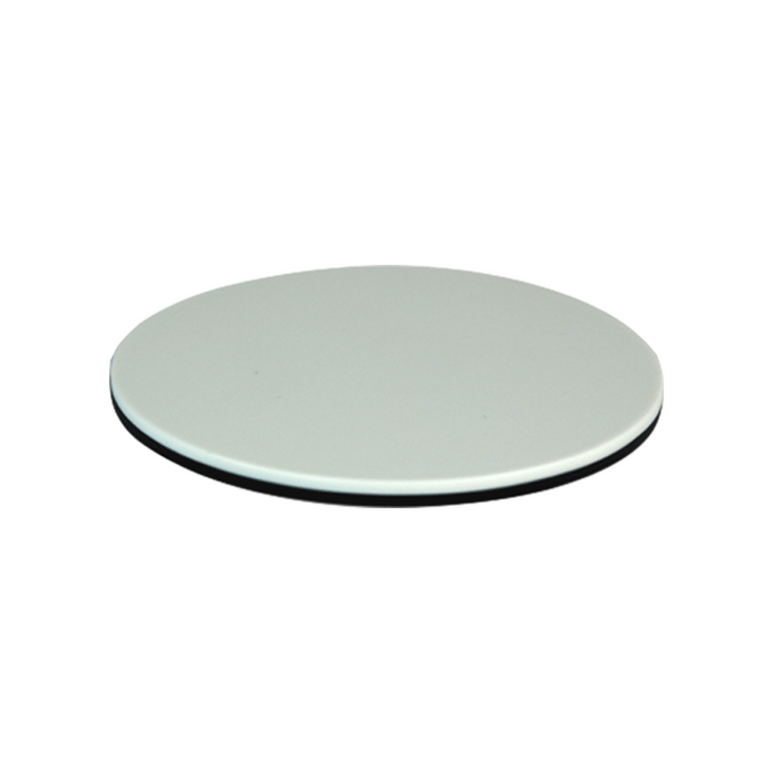 140mm Black White Microscope Stage Plate (5 1/2 inch Diameter), SKU SA17141101, three quarter front view