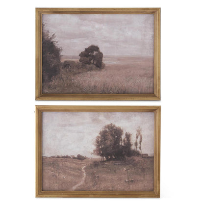 15" Light Fir Wood Framed Natures-cape Prints - Madison's Niche