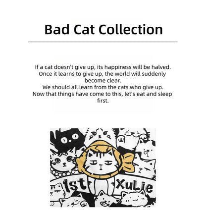1STXULIE Bad Cat Collection Niche Gothic Choker Necklace T4499