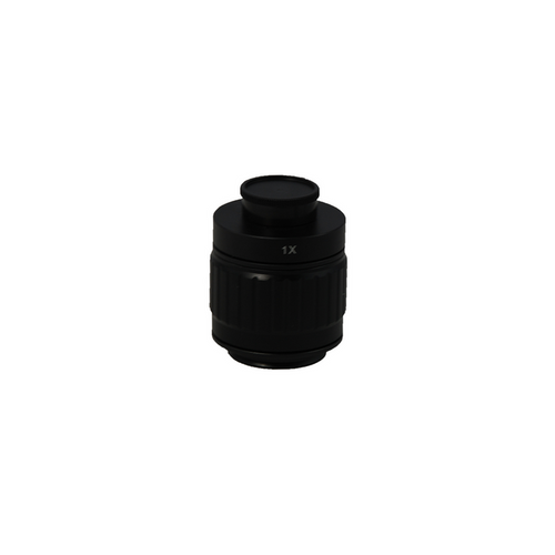 1X Adjustable Microscope Camera Coupler C-Mount Adapter 38mm, SKU BM05104161, three quarter front view