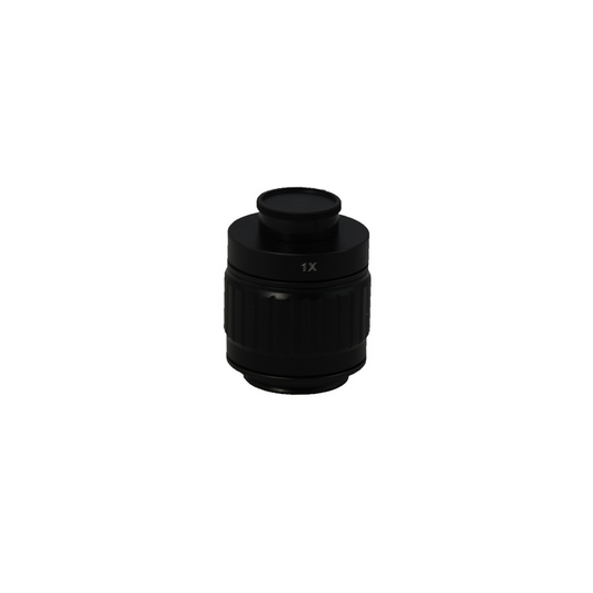 1X Adjustable Microscope Camera Coupler C-Mount Adapter 38mm, SKU BM05104161, three quarter front view