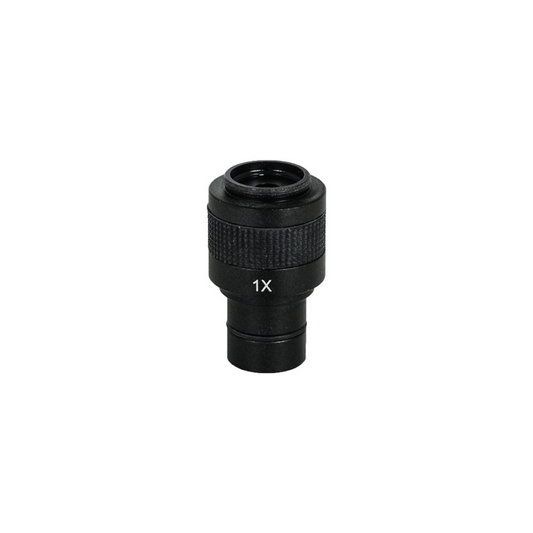 1X Microscope Camera Coupler for C-Mount to 23.2mm Eyetube, SKU CP02061501, three quarter front view