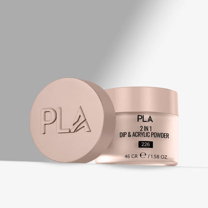 PLA 2 in 1 Dip & Acrylic Powder container with lid on a light gray background