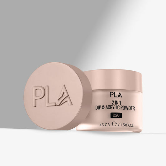 PLA 2 in 1 Dip & Acrylic Powder container with lid on a light gray background