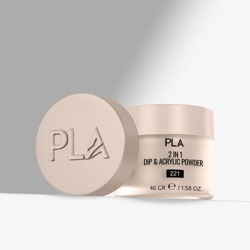 Jar of PLA 2-in-1 Dip & Acrylic Powder on a light gray background