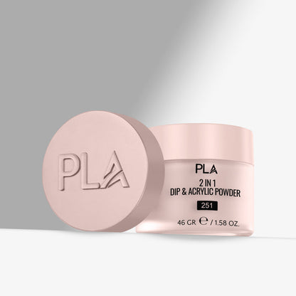 PLA 2-in-1 dip and acrylic powder container on a gray background