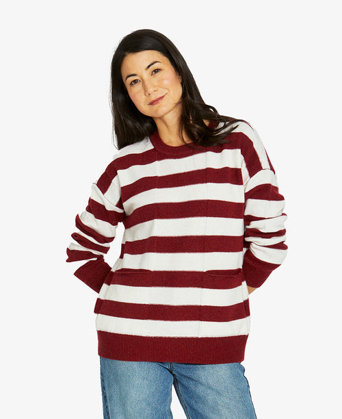 2 Pocket Stripe Pullover