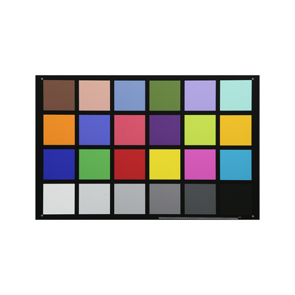 24-Color Calibration Card (570x370mm), SKU CT20031301, three quarter front view