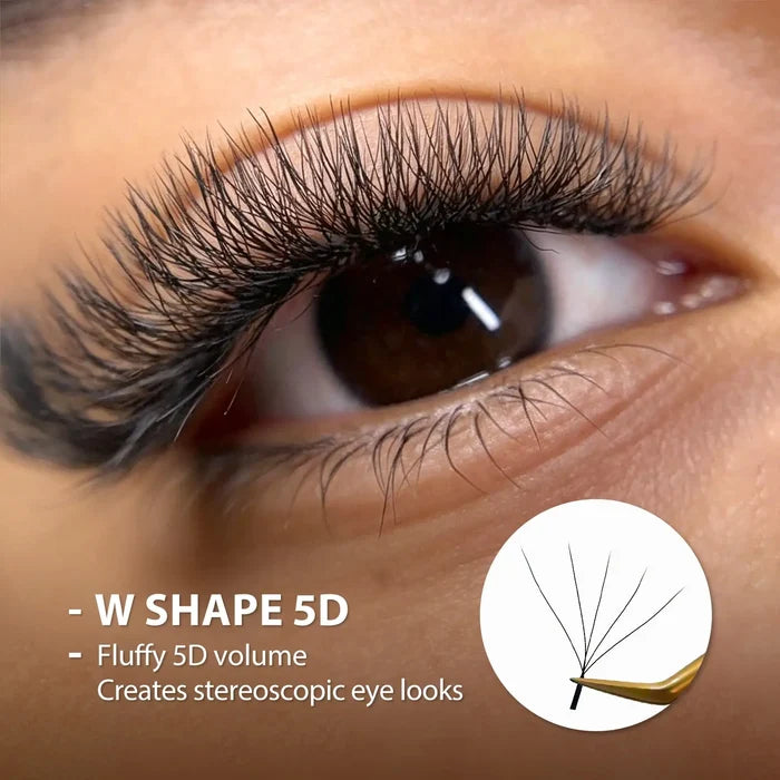 5D W-Shape Clover Lashes 0.07mm| Swaniya Lashes