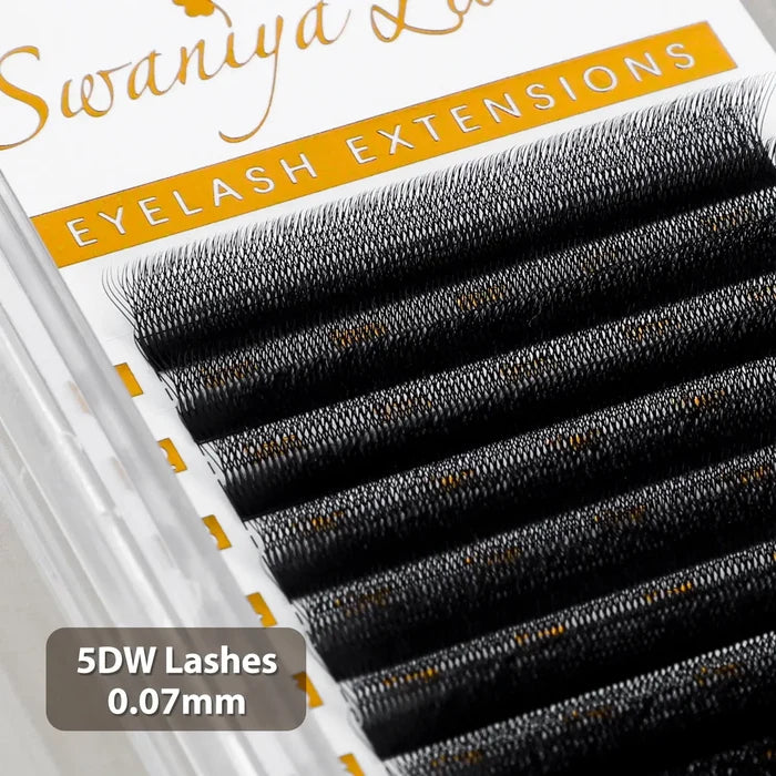 5D W-Shape Clover Lashes 0.07mm| Swaniya Lashes