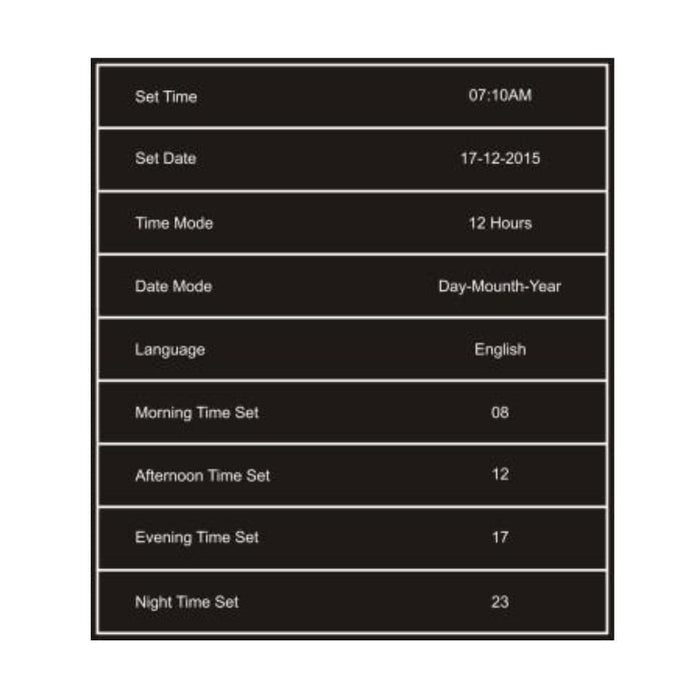 8" Digital Calendar Day Clock - Orientation Dementia Clock