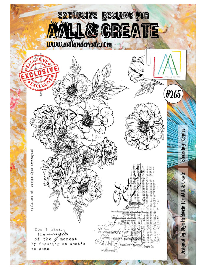 AALL & CREATE - Blooming Poppies - #265 - A4