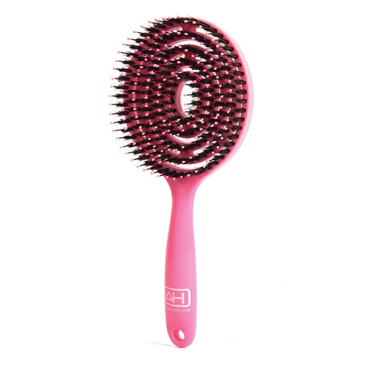 Absolute Hot 360FLX 100% Real Boar Bristle Detangling Brush - ikatehouse