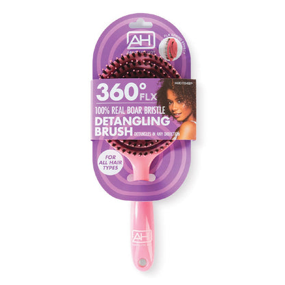 Absolute Hot 360FLX 100% Real Boar Bristle Detangling Brush - ikatehouse