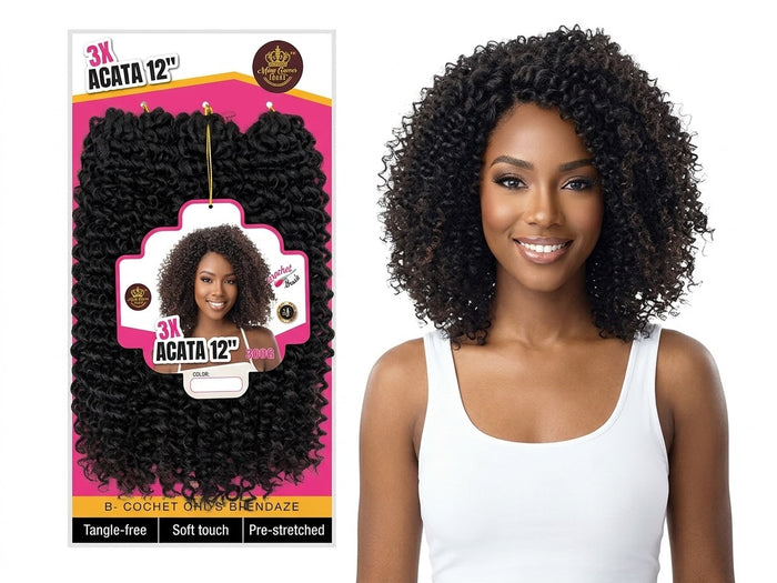 Acata 3X 12”Crochet Braide