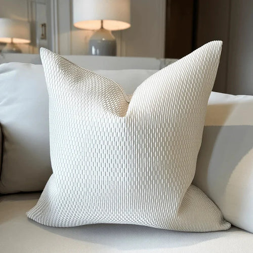 Adeline Cream & Gold Textured Cushion Cover - 50x50cm Textiles