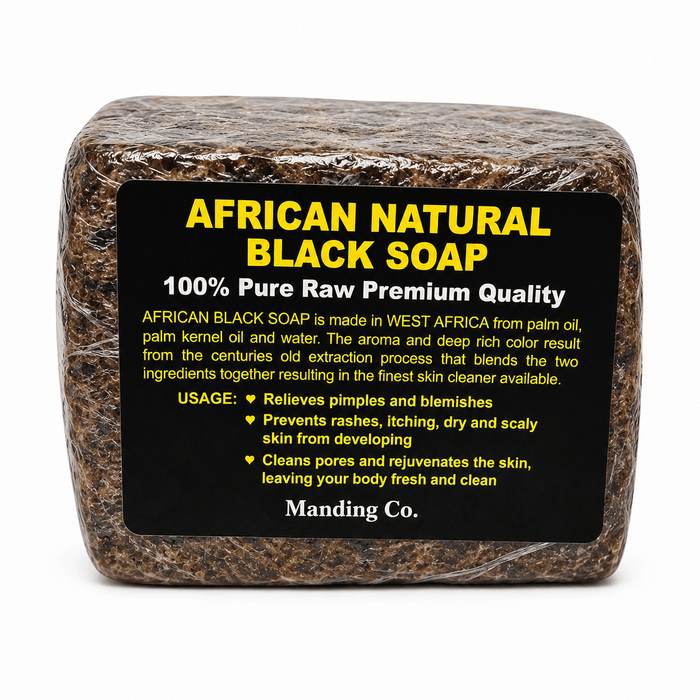 African Natural Black Soap (100% Pure Raw Premium Quality) – Single Unit (Inventory Stock)