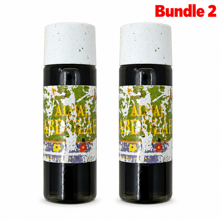 Alhaji Abdulahi Spiritual Perfume Oil, concentrated aromatic fragrance with a distinctive scent, traditionally used for personal fragrance, spiritual practices, everyday wear, and special occasions.