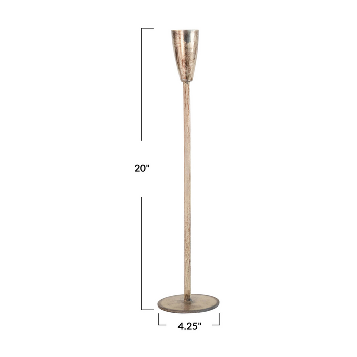Antique Metal Taper Holder - Madison's Niche